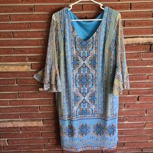 Allison Brittney pagoda sleeve dress